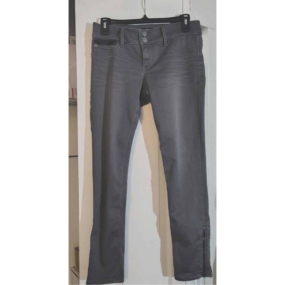 EXPRESS JEANS - PRE-OWNED - SOFT GRAY - LOW RISE REGULAR - SIZE 8